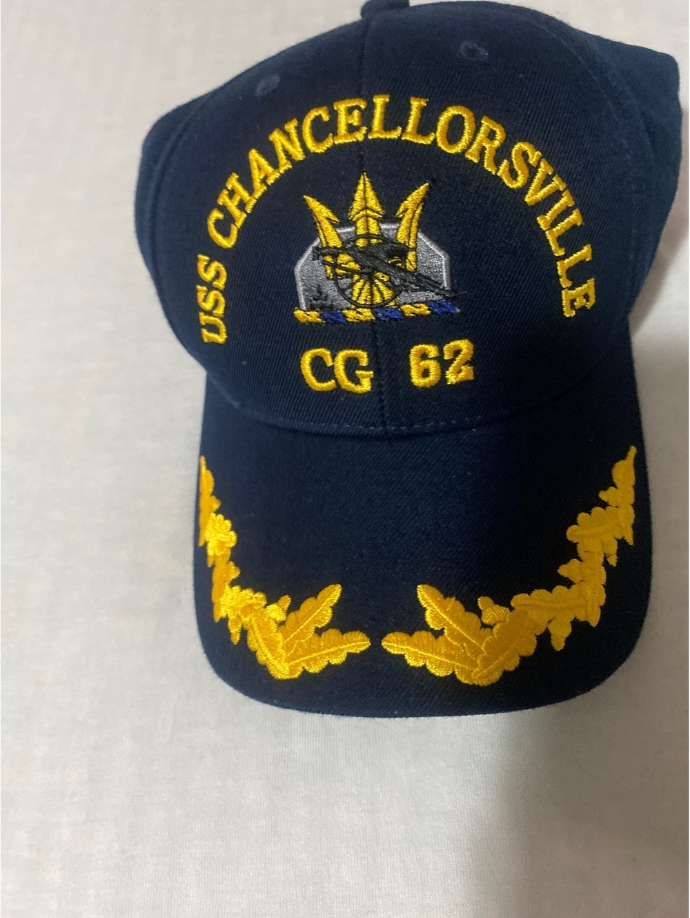 USCGC CG 62 Chancellorsville US Coast Guard Navy Style Embroidered Baseball Cap